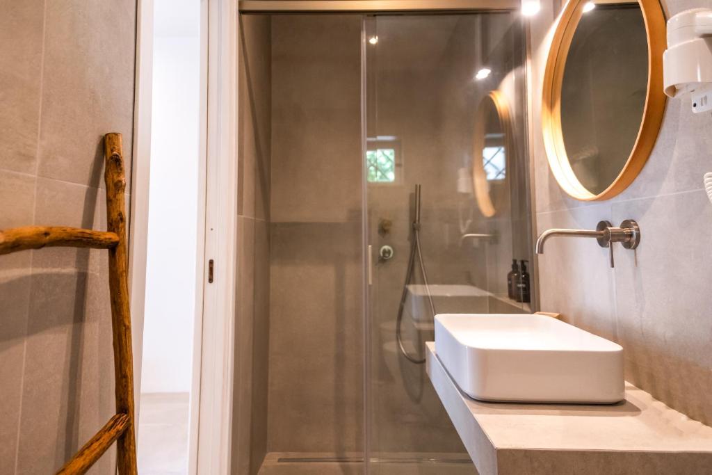 Koupelna v ubytování Shanti Home