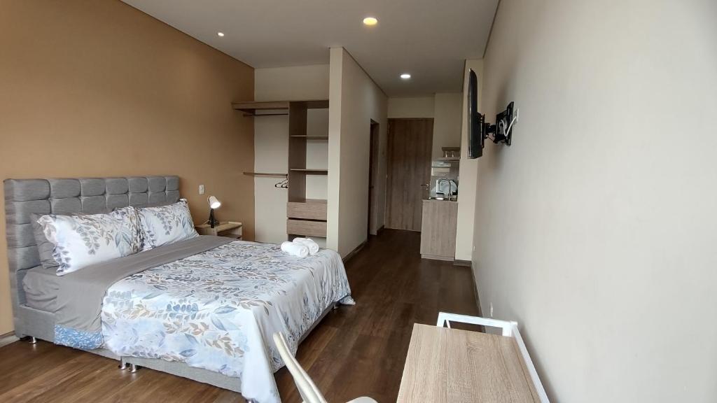 Postel nebo postele na pokoji v ubytování La Milla, Lofts