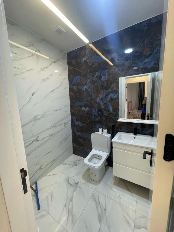 Koupelna v ubytování Oumaira Residence Azla-Tetouan