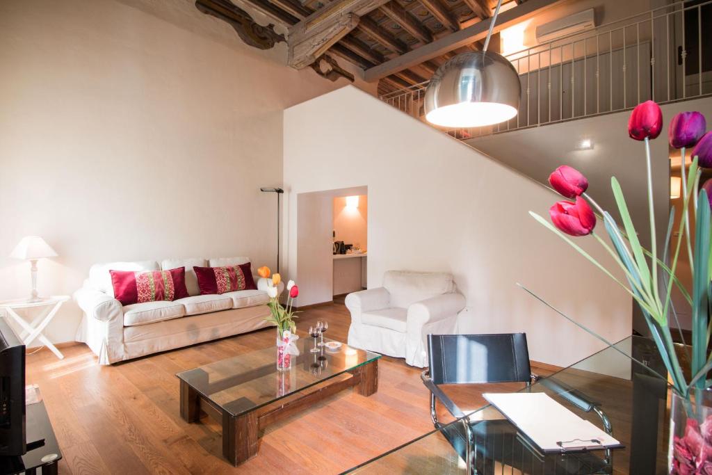 Posezení v ubytování Palazzo Castiglioni luxury suite and rooms