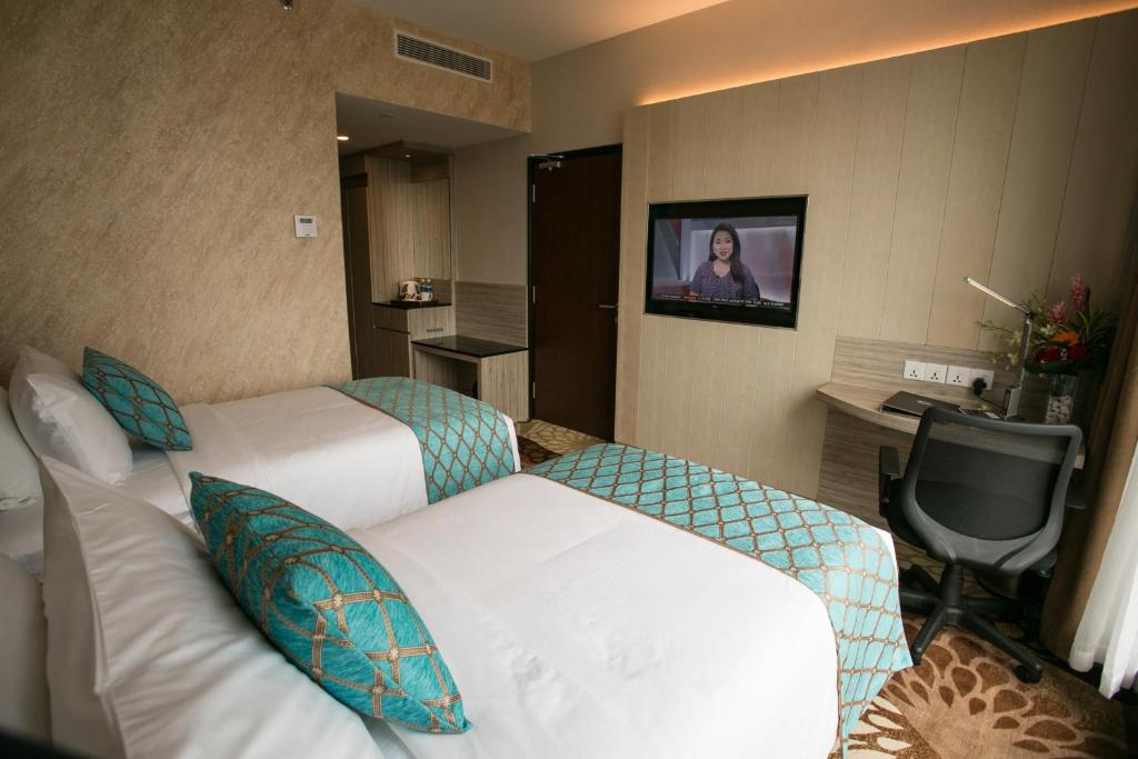 TV a/nebo společenská místnost v ubytování V8 Hotel Johor Bahru