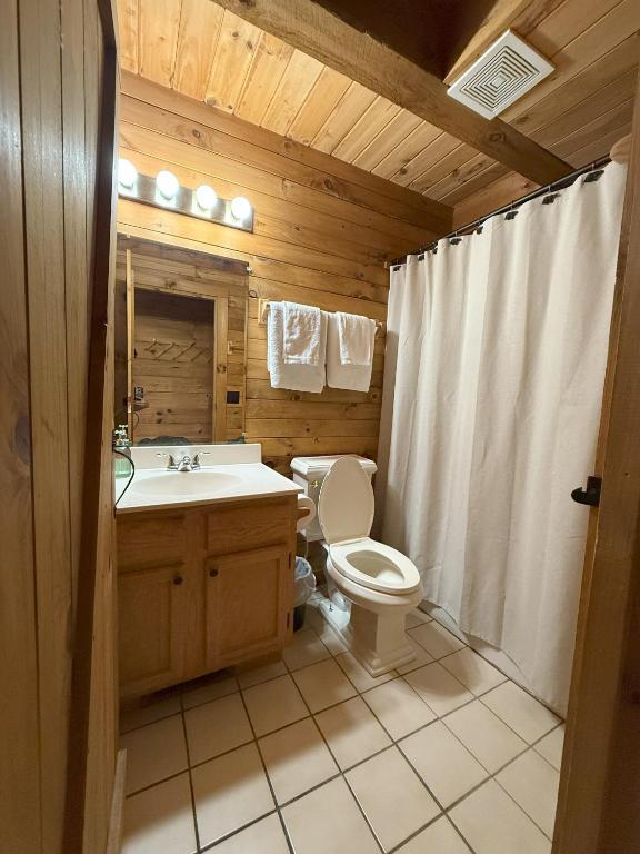 Koupelna v ubytování Cozy Bear Cabin-Stunning Mountain View, Dogs welcome with Pet Rate