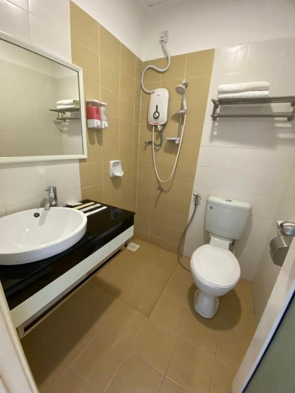 Koupelna v ubytování Havona hotel - Taman Tropika Kulai