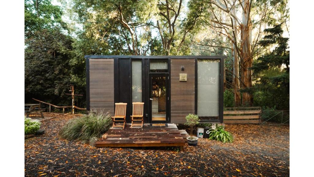 Zahrada ubytování Pekapeka Tiny House by Tiny Away