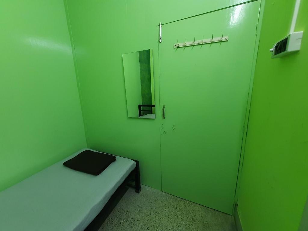 Postel nebo postele na pokoji v ubytování Bubble Beds