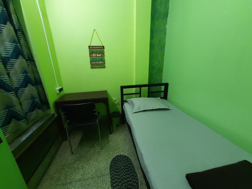 Postel nebo postele na pokoji v ubytování Bubble Beds