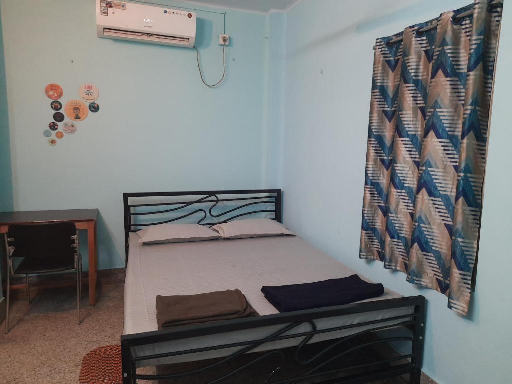 Postel nebo postele na pokoji v ubytování Bubble Beds