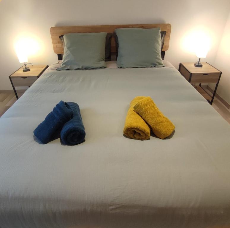 Ένα ή περισσότερα κρεβάτια σε δωμάτιο στο Appartement 4 Personnes Quaedypre