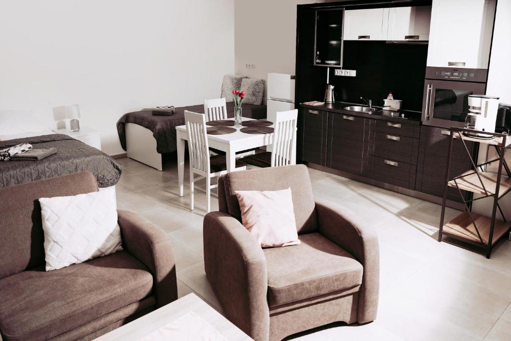 Kuchyň nebo kuchyňský kout v ubytování Apartmán Mignon