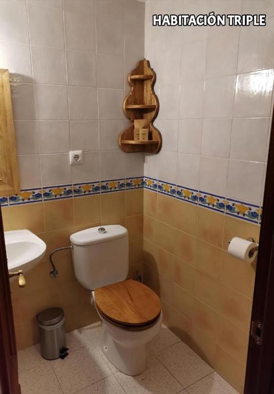 Koupelna v ubytování Hostal Rural Sant Climent