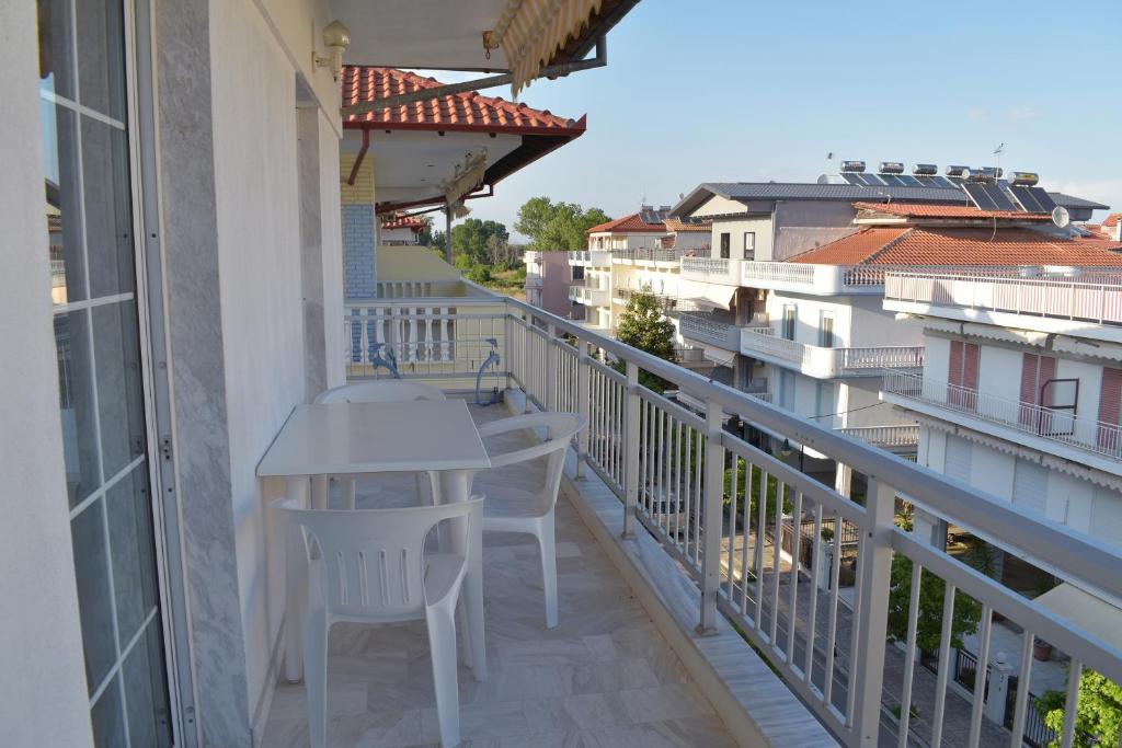 Balkón nebo terasa v ubytování Ainalis Apartments