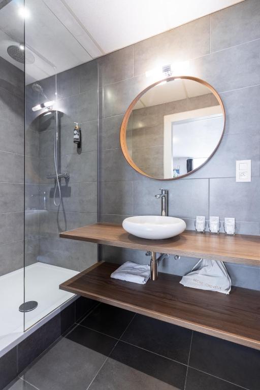Koupelna v ubytování Hotel Montovani