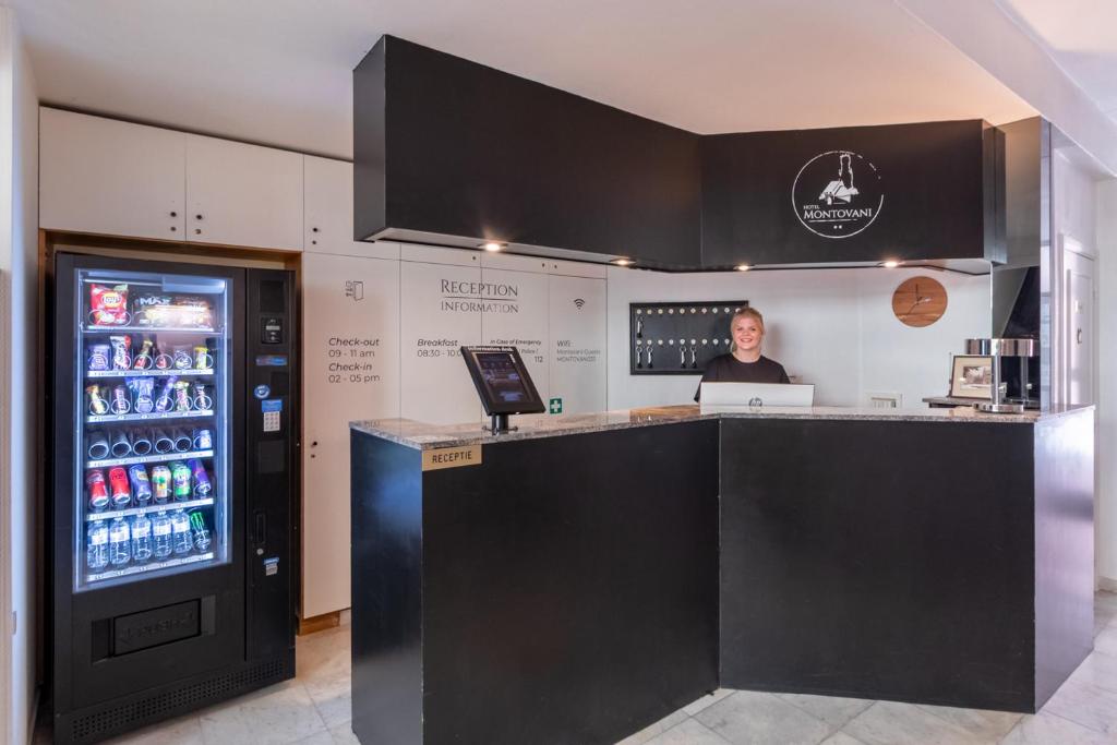 Kuchyň nebo kuchyňský kout v ubytování Hotel Montovani