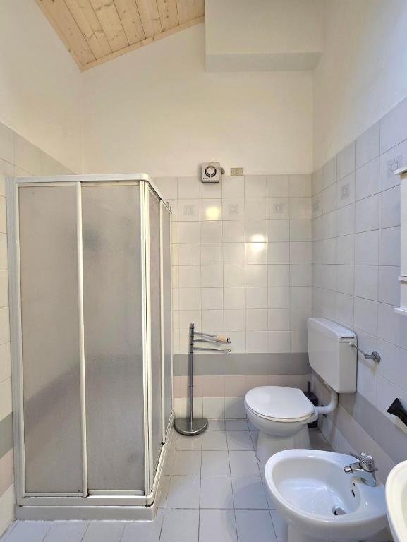 Koupelna v ubytování Appartamento Latemar Predazzo