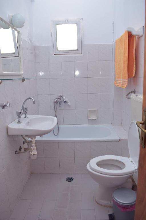 Koupelna v ubytování Ainalis Apartments