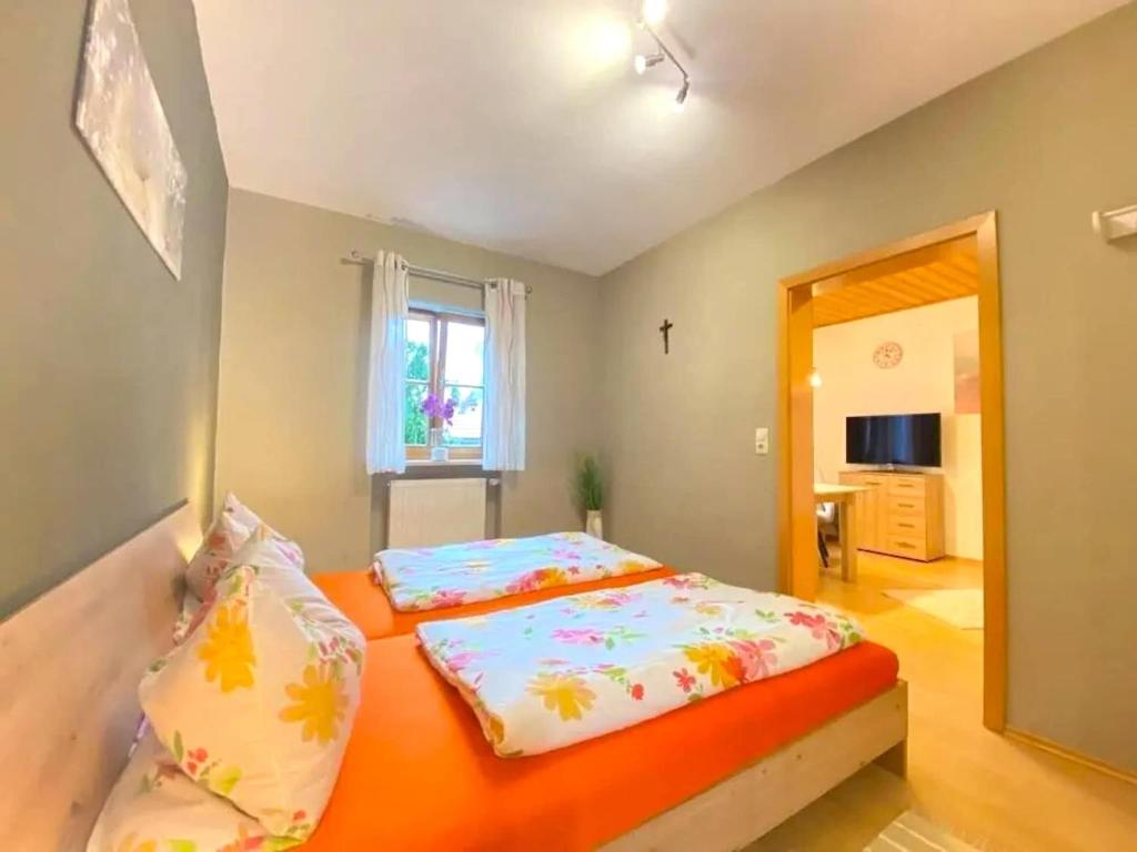 Postel nebo postele na pokoji v ubytování Comfortable apartment in Zenting in Lower Bavaria