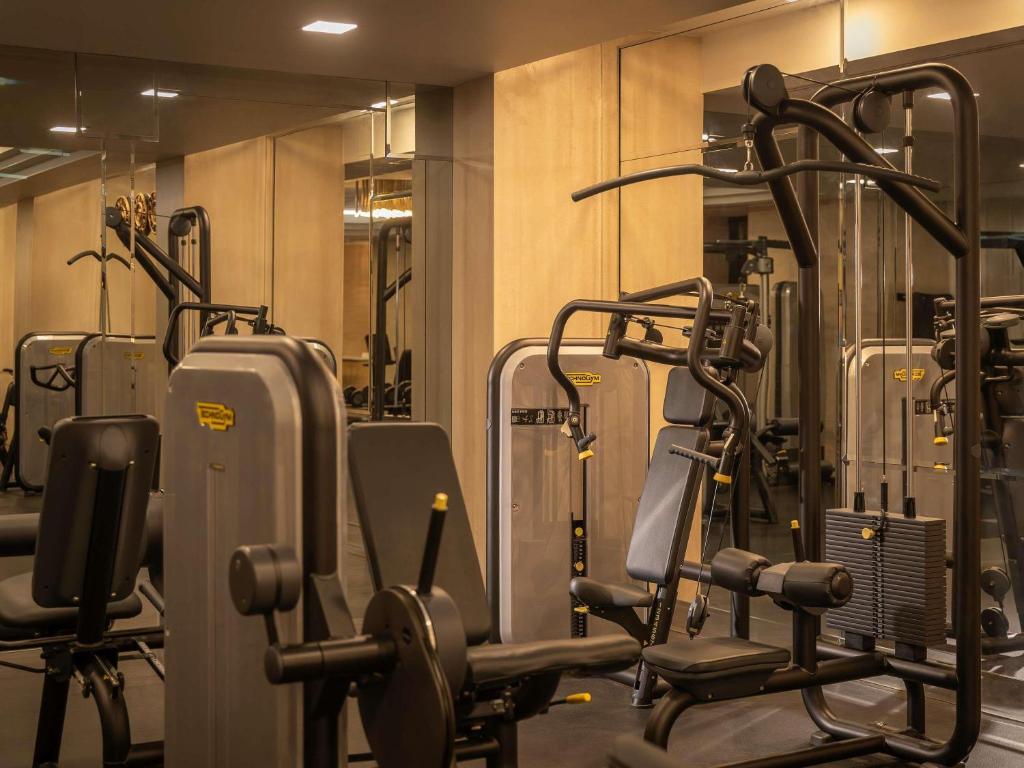Fitness centrum a/nebo fitness zařízení v ubytování The Plaza