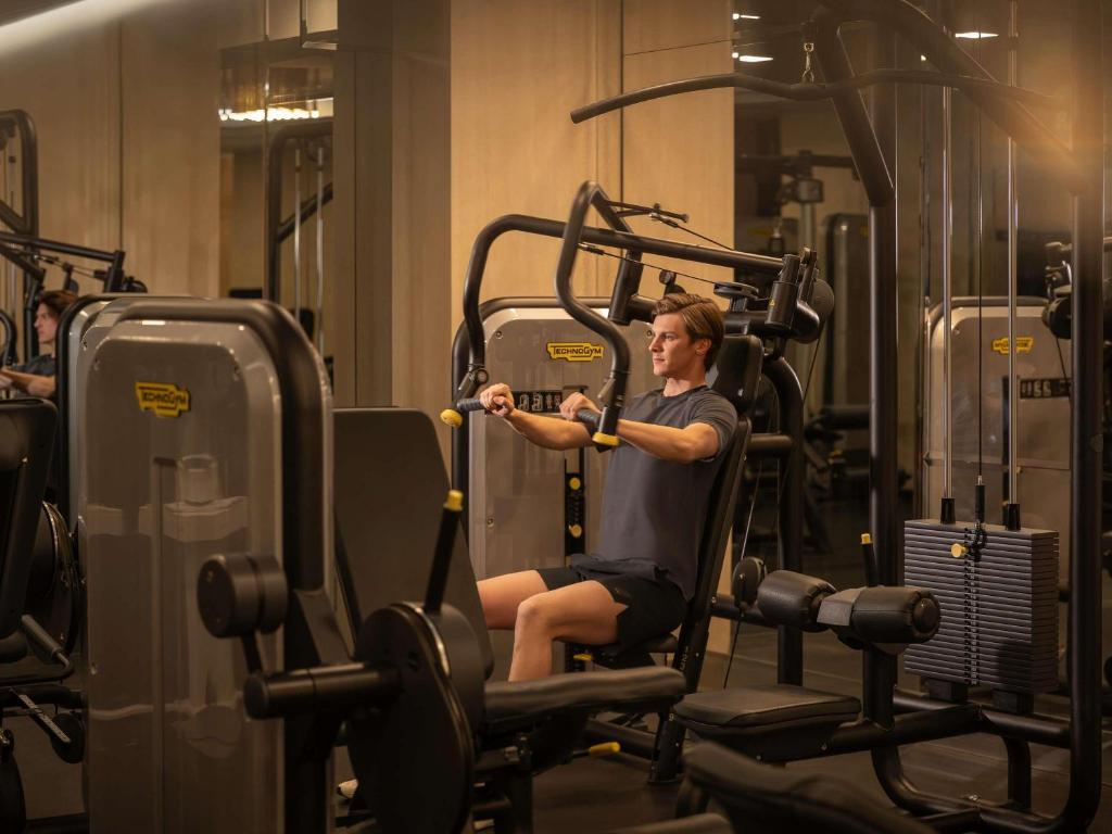 Fitness centrum a/nebo fitness zařízení v ubytování The Plaza