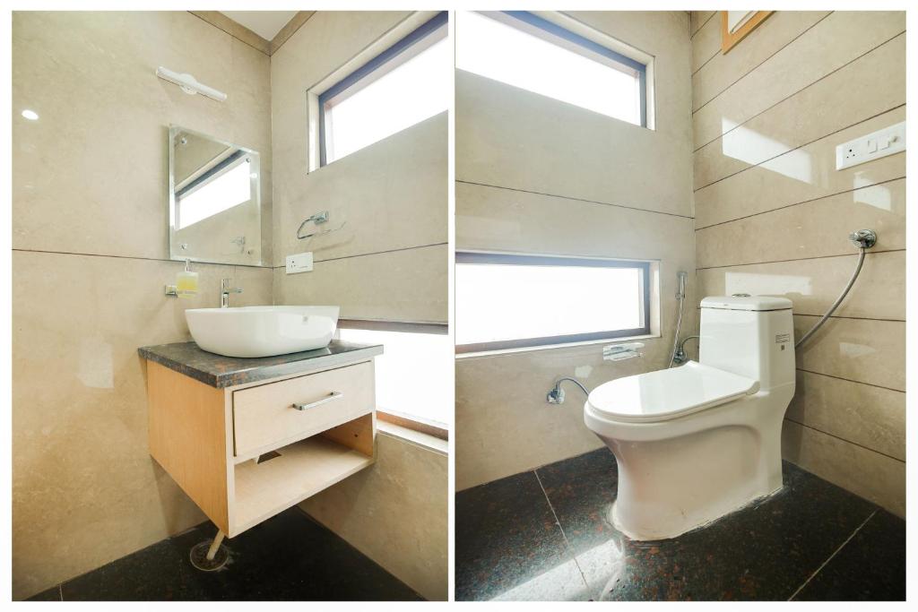 Koupelna v ubytování Hotel O Dhruva Residency