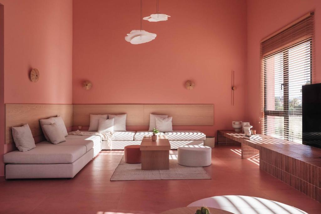 Posezení v ubytování AKTI SEASIDE SUiTES