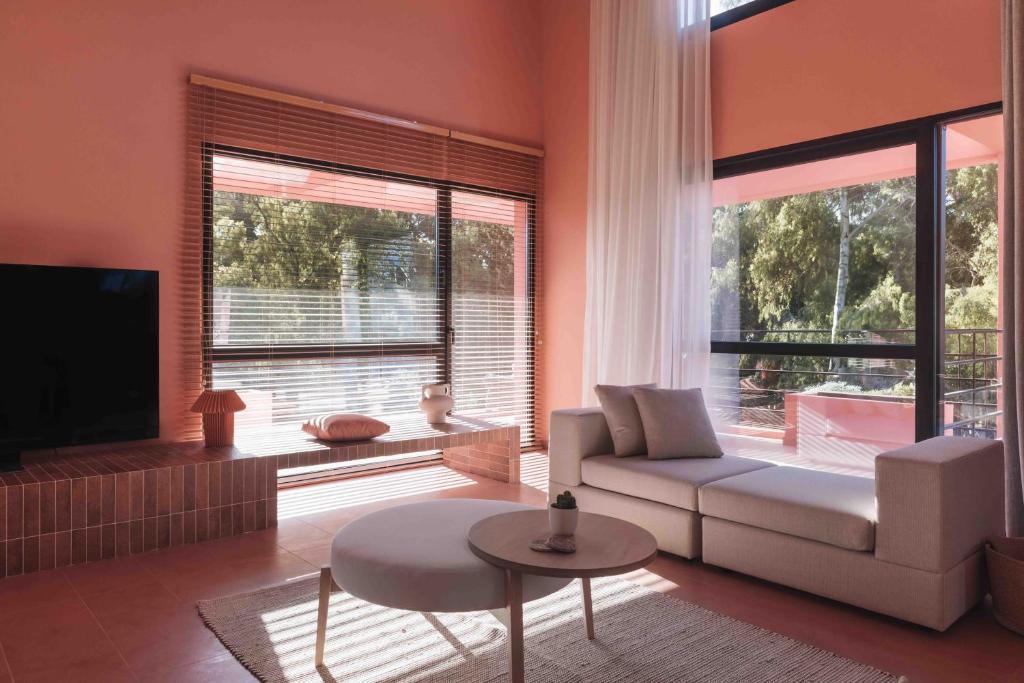 Posezení v ubytování AKTI SEASIDE SUiTES