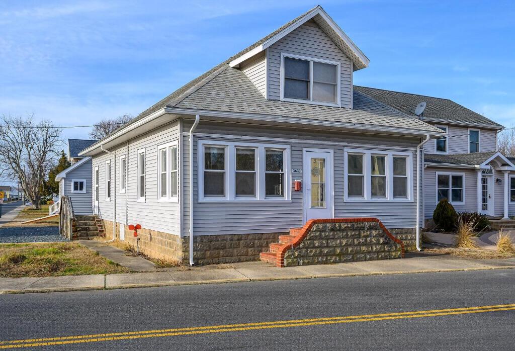 Bygningen som feriehuset ligger i