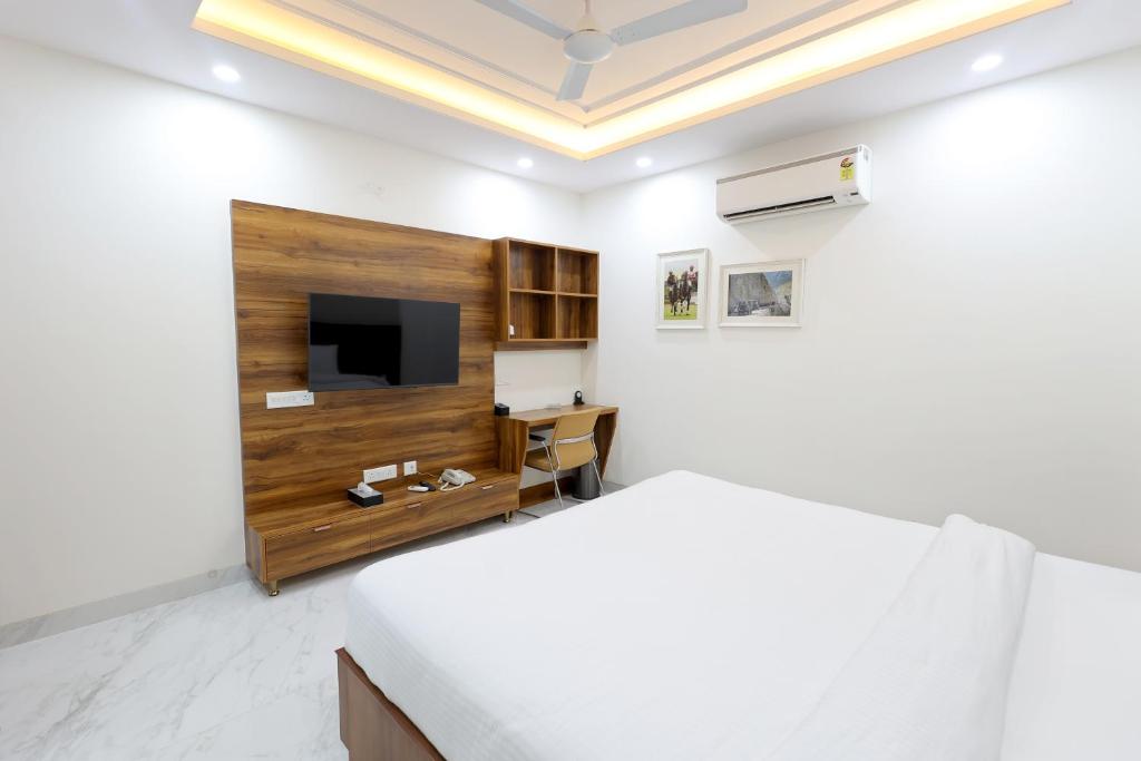 Postel nebo postele na pokoji v ubytování Escape Stays and Serviced Apartments