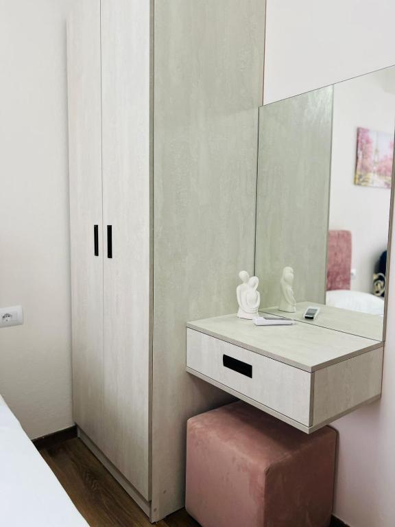 Postel nebo postele na pokoji v ubytování SARVI Apartments