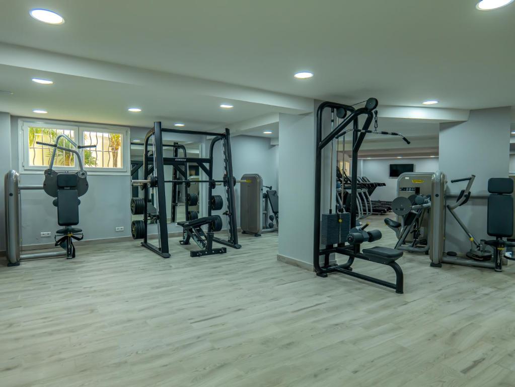 Fitness centrum a/nebo fitness zařízení v ubytování Hotel LA PALOMA