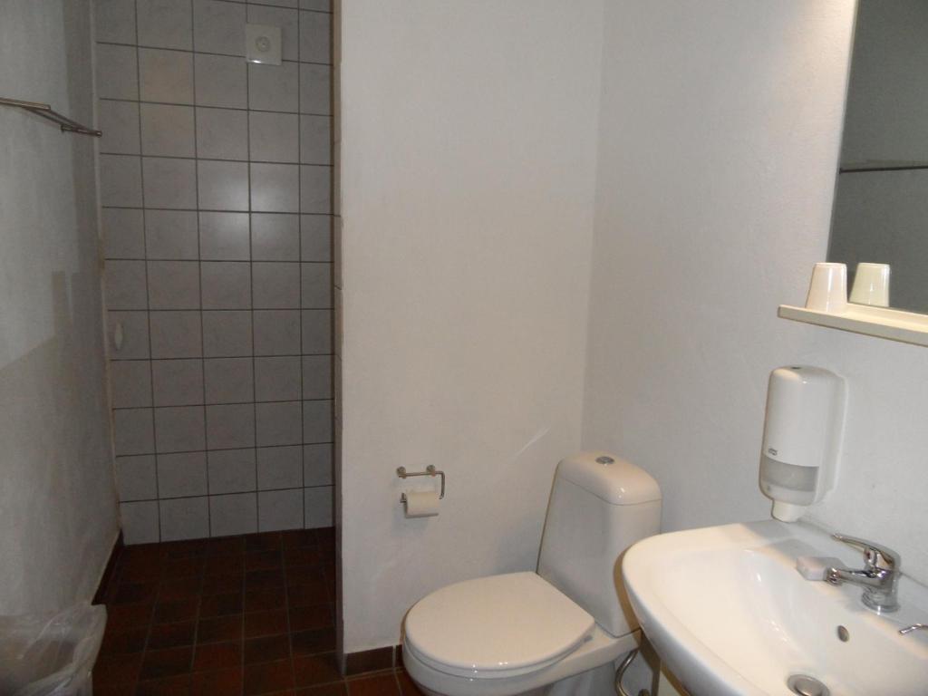 Koupelna v ubytování Motel Herning