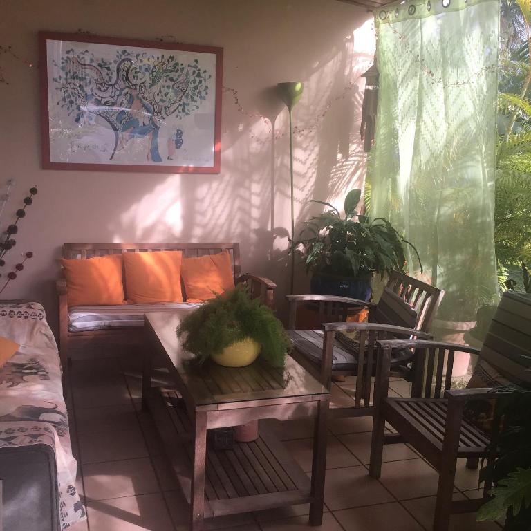 Posezení v ubytování Soleil levant