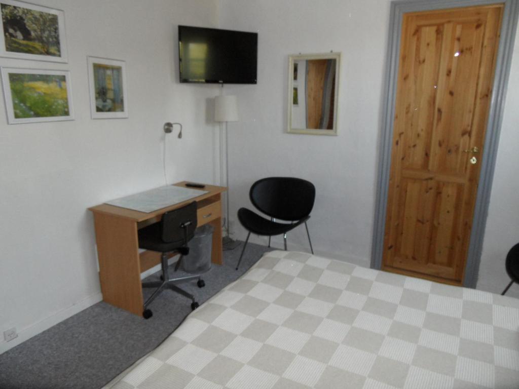 TV a/nebo společenská místnost v ubytování Motel Herning