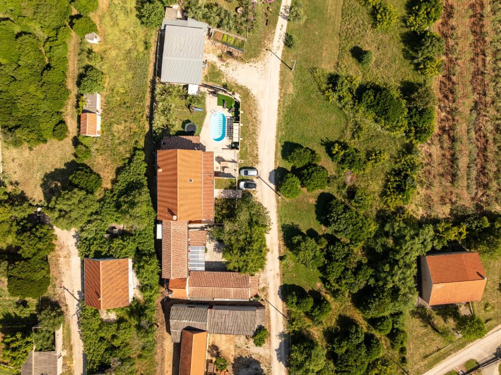 Letecký snímek ubytování Villa Dandelion ZadarVillas