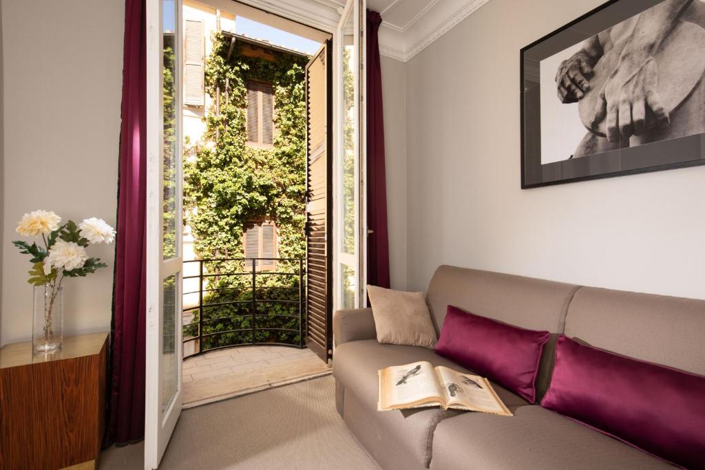 Posezení v ubytování Condotti Boutique Hotel