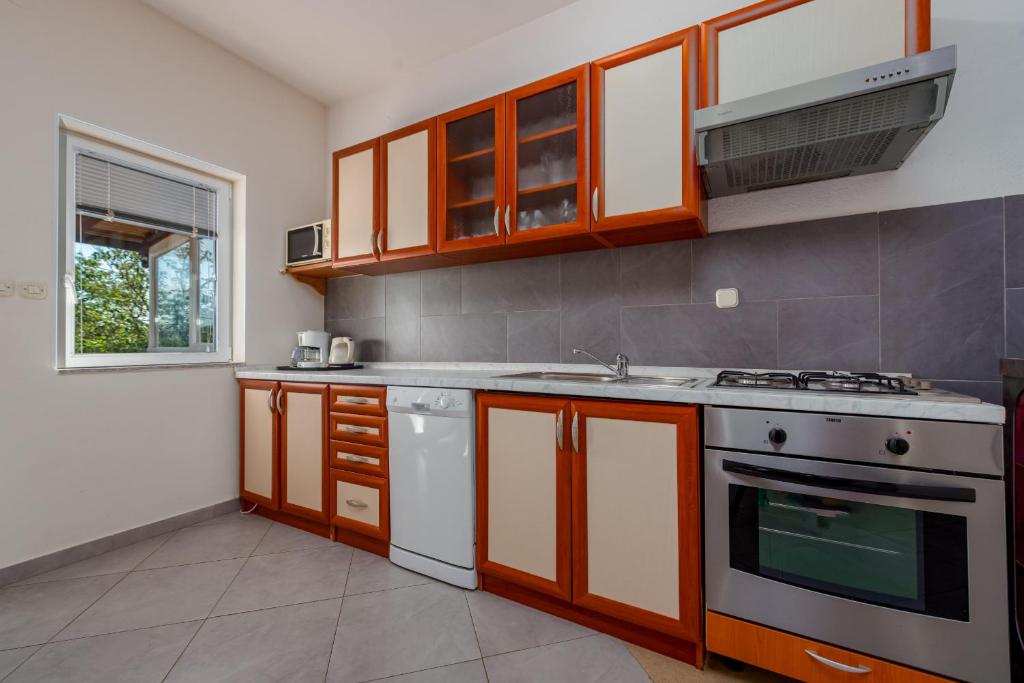 Kuchyň nebo kuchyňský kout v ubytování Villa Dandelion ZadarVillas