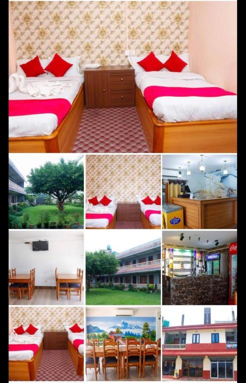 Postel nebo postele na pokoji v ubytování Dayglow inn , BHADRAPUR
