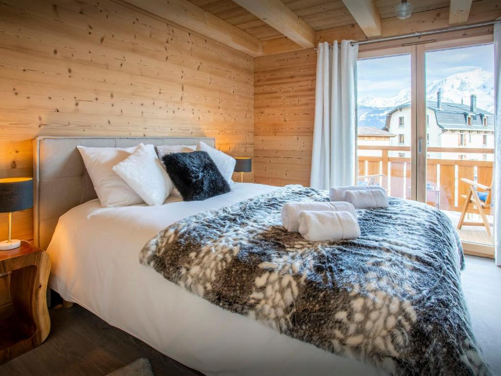 Posteľ alebo postele v izbe v ubytovaní Chalet Alpayak - OVO Network