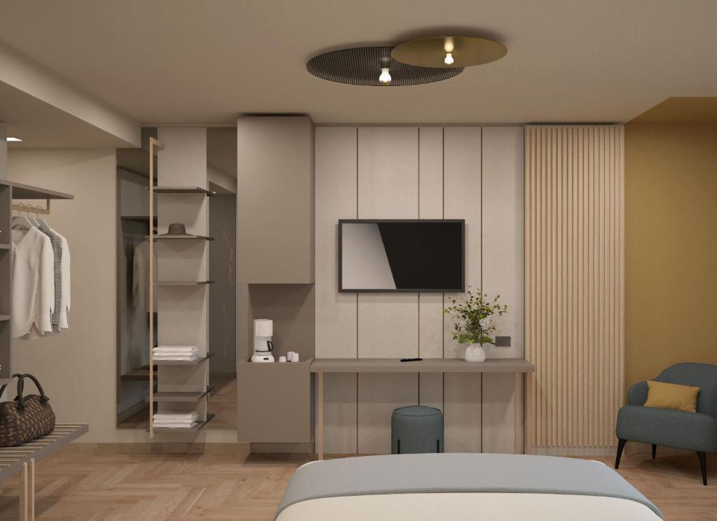 TV a/nebo společenská místnost v ubytování Drago Suites