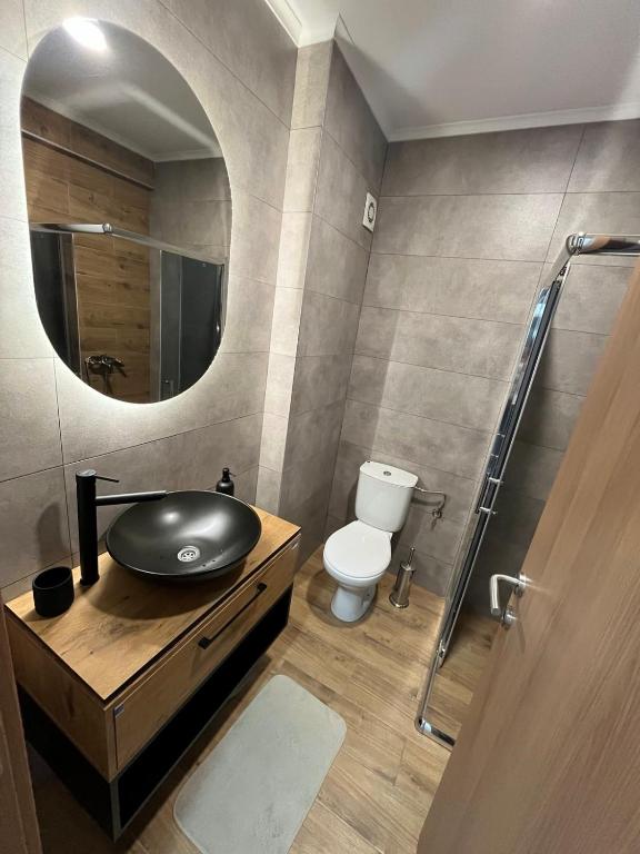 Koupelna v ubytování Apartman Amfora Vranje