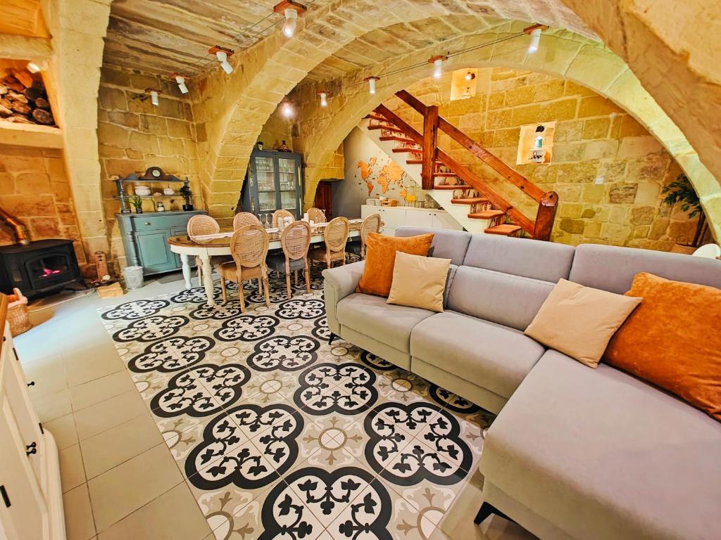 Posezení v ubytování Ta' Ġilarda Boutique Living