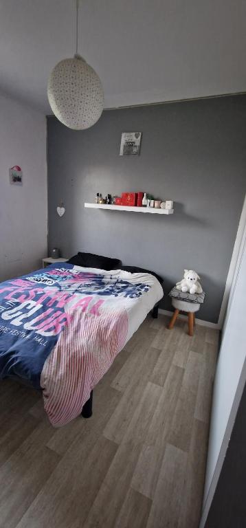 Postel nebo postele na pokoji v ubytování Colocation avec une Chambre