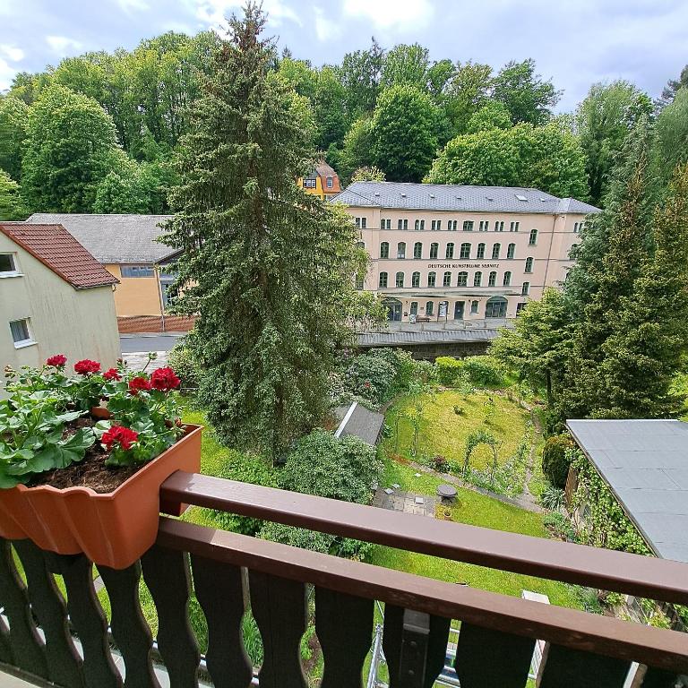 Zahrada ubytování Ferienwohnung Hahn