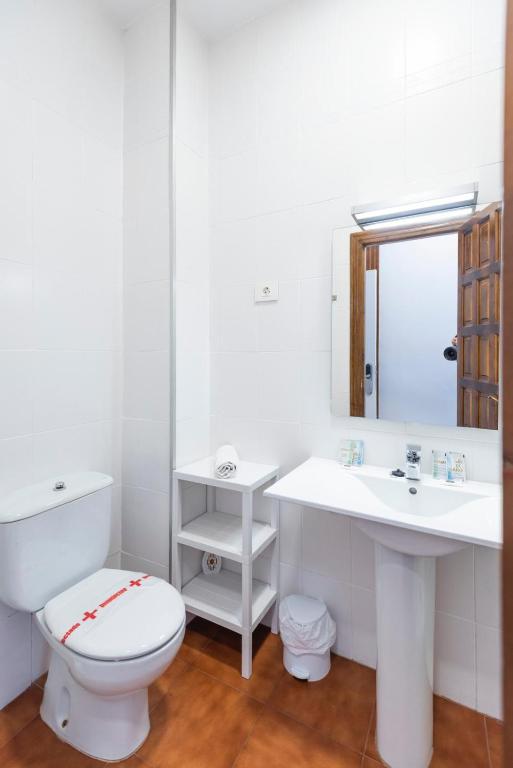 Koupelna v ubytování Hostal La Vía Verde