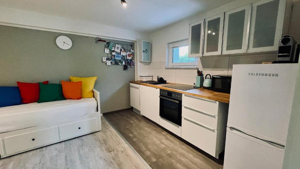Dapur atau dapur kecil di Ferienwohnung Sonnenwinkel
