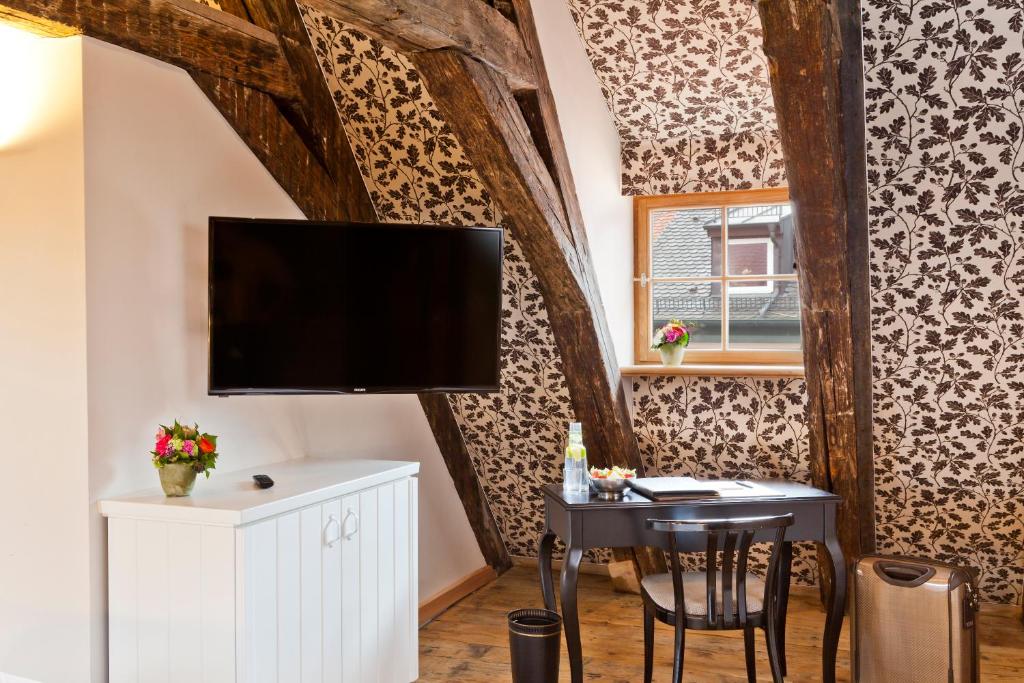 TV a/nebo společenská místnost v ubytování Hotel David an der Donau