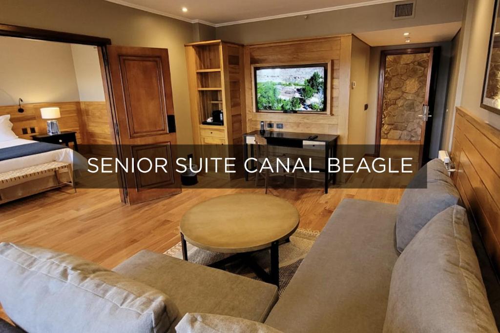 Beachfront · Private Beach Sustainability certification Los Cauquenes Resort + Spa + Experiences - Senior Suite With Beagle Channel View