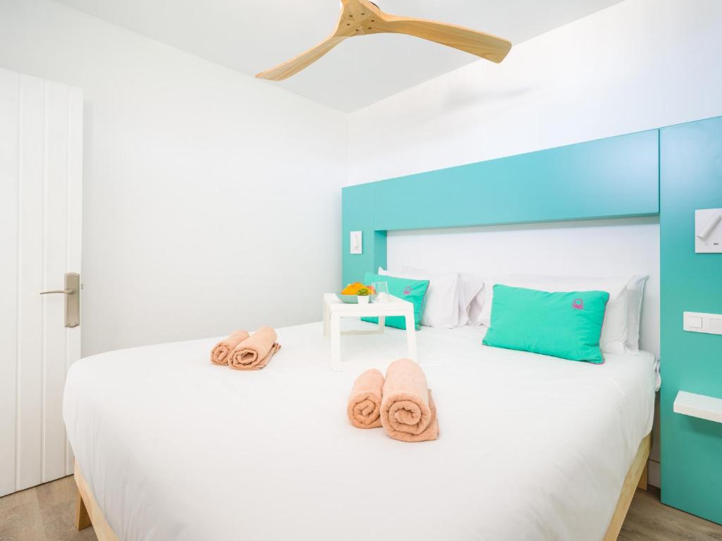 Posteľ alebo postele v izbe v ubytovaní Aguila Beach Ocean View By CanariasGetaway