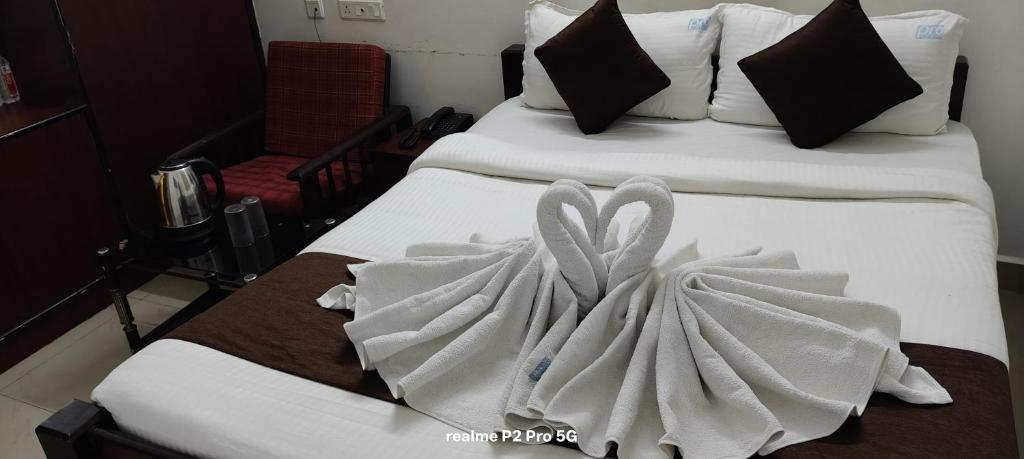 Postel nebo postele na pokoji v ubytování Comfort Park Inn (Unit of Prohotel)