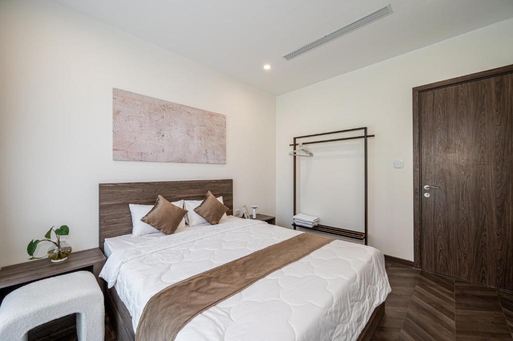 Ένα ή περισσότερα κρεβάτια σε δωμάτιο στο The Green Nest