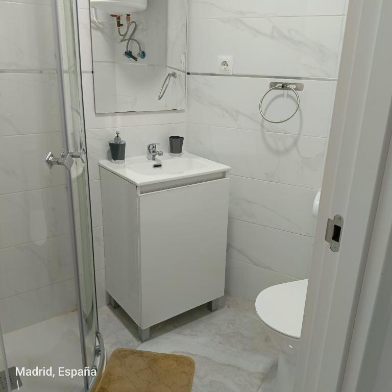 Koupelna v ubytování Hospedaje La Campana